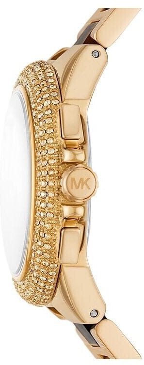 Michael Kors Tibby Multifunction Gold Dial Gold Steel Strap Watch For Women - MK7292