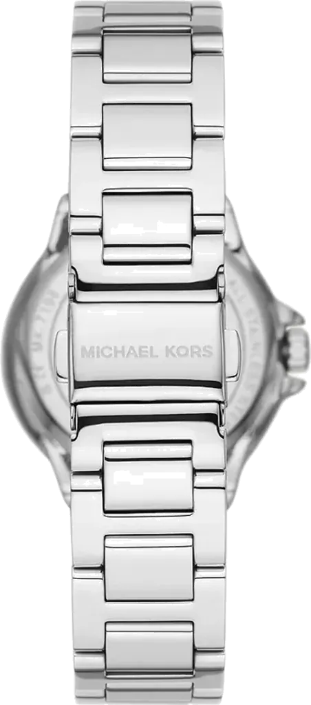 Michael Kors Camille Chronograph White Dial Silver Steel Strap Watch For Women - MK7198