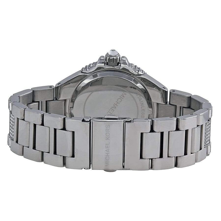 Michael Kors Camille Crystal Pave Dial Silver Steel Strap Watch for Women - MK5869