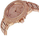 Michael Kors Camille Crystal Rose Gold Dial Rose Gold Steel Strap Watch for Women - MK5862