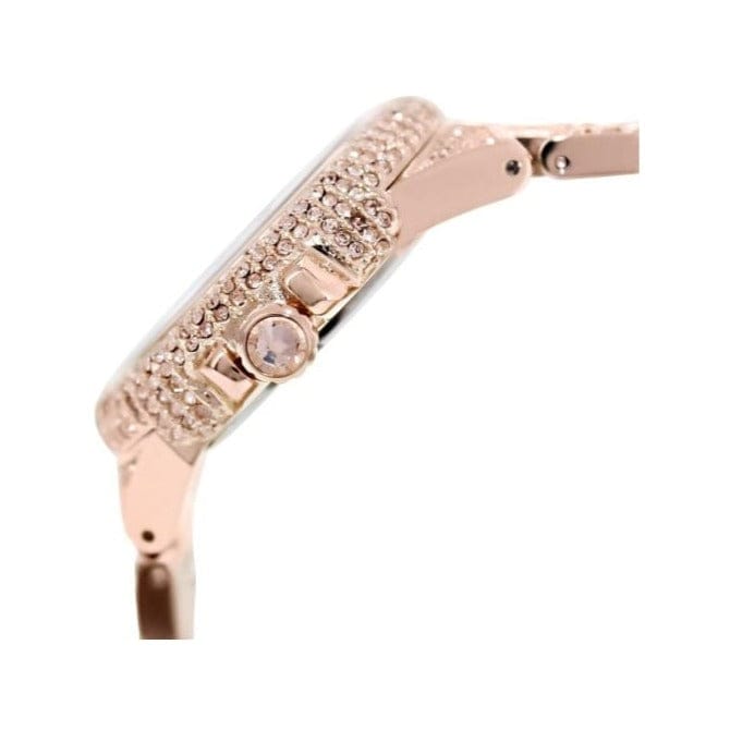 Michael Kors Camille Crystal Rose Gold Dial Rose Gold Steel Strap Watch for Women - MK5862