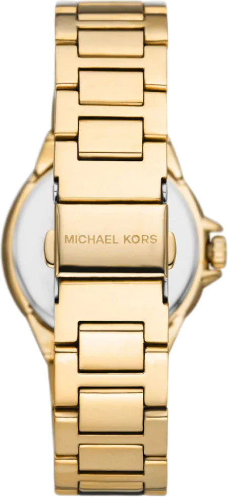 Michael Kors Camille Quartz White Dial Gold Steel Strap Watch For Women - MK7255