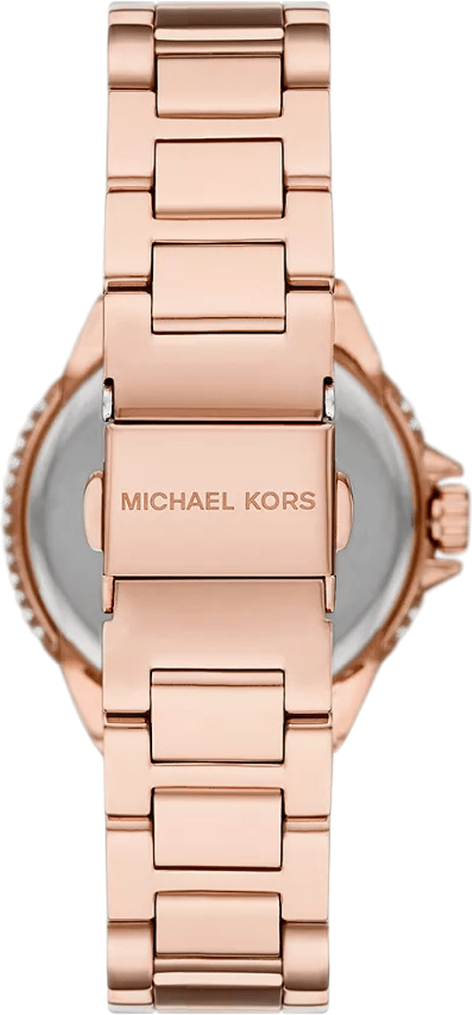 Michael Kors Camille Multifunction White Dial Rose Gold Steel Strap Watch For Women  - MK4700