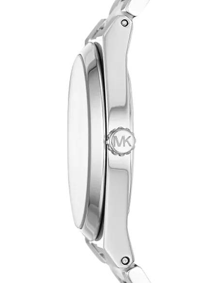 Michael Kors Channing Quartz White Dial Two Tone Steel Strap Watch For Women - MK6649