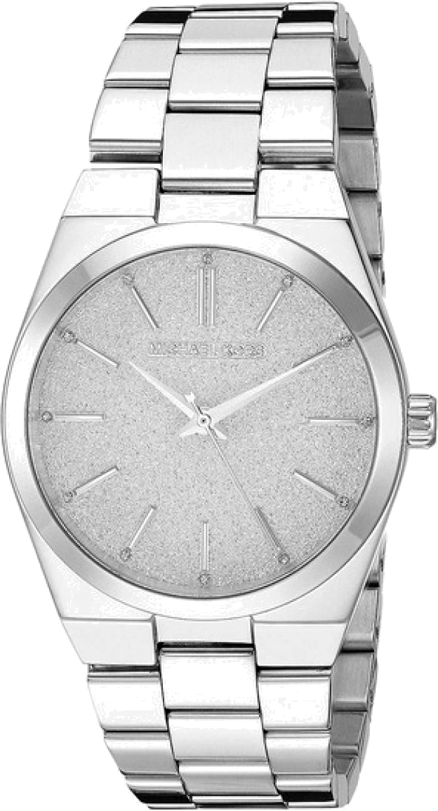 Michael Kors Channing Three Hand Silver Dial Silver Steel Strap Watch For Women - MK6626