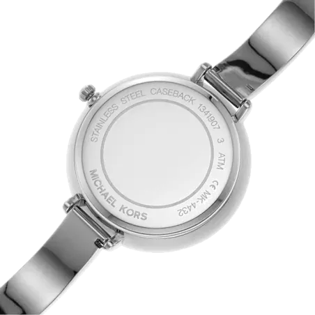 Michael Kors Charley Quartz Crystals Silver Dial Silver Steel Strap Watch For Women - MK4432