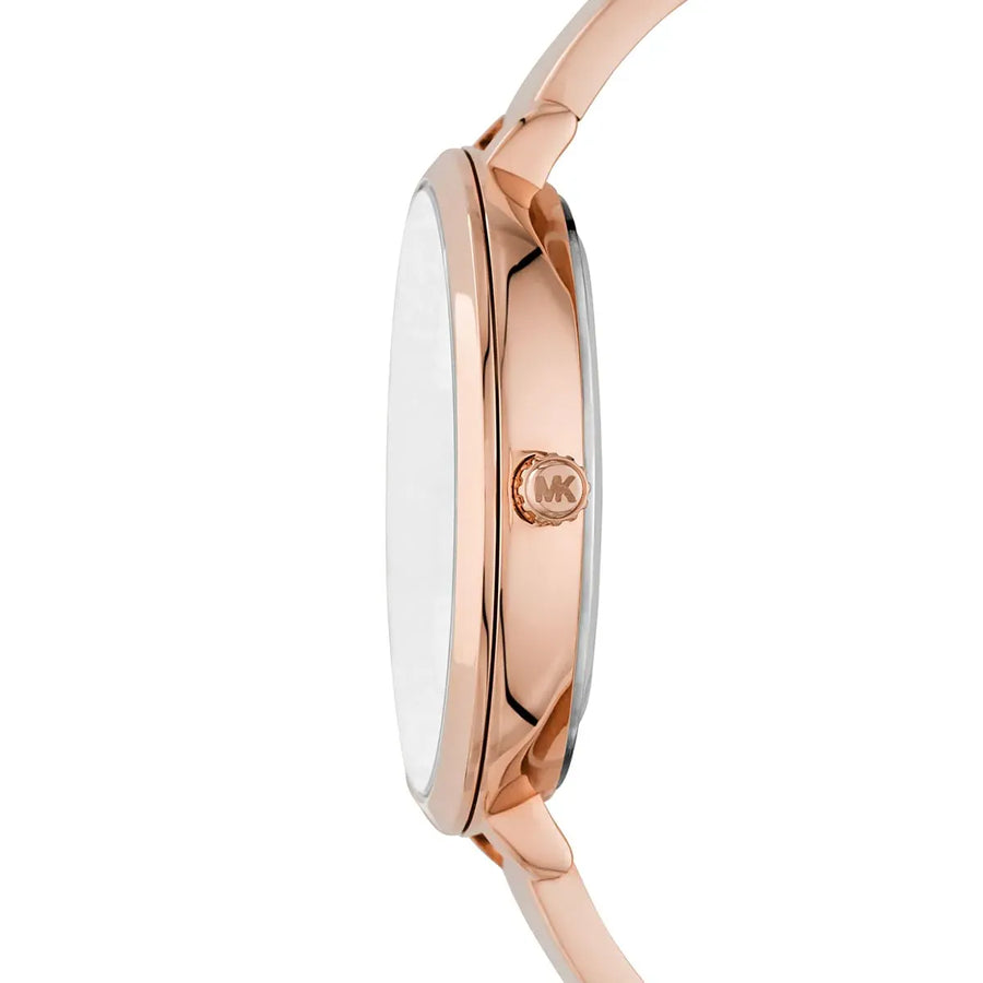 Michael Kors Charley Quartz Crystals Rose Gold Dial Rose Gold Steel Strap Watch For Women - MK4433