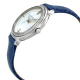 Michael Kors Cinthia Mother of Pearl Dial Blue Leather Strap Watch for Women - MK2661