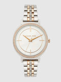 Michael Kors Cinthia Mother of Pearl Dial Two Tone Steel Strap Watch For Women - MK3831