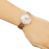 Michael Kors Cinthia Mother of Pearl Rose Gold Dial Rose Gold Steel Strap Watch for Women - MK3643