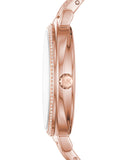 Michael Kors Cinthia Mother of Pearl Rose Gold Dial Rose Gold Steel Strap Watch for Women - MK3643