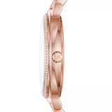 Michael Kors Cinthia Mother of Pearl Rose Gold Dial Rose Gold Steel Strap Watch for Women - MK3643