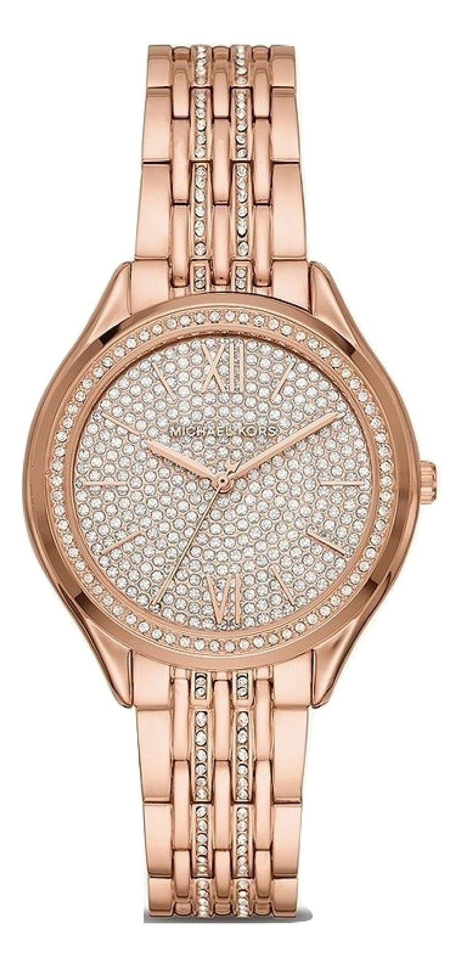 Michael Kors Cinthia Mother of Pearl Rose Gold Dial Rose Gold Steel Strap Watch for Women - MK3643