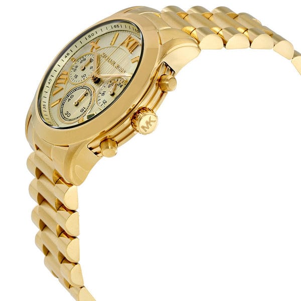 Michael Kors Cooper Gold Dial Gold Steel Strap Watch for Women - MK6274