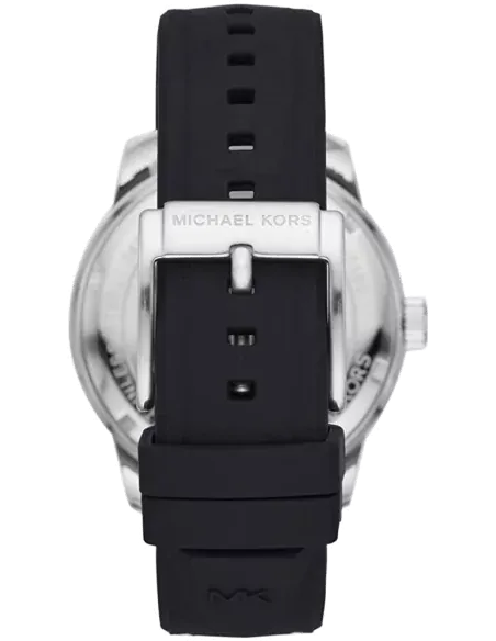 Michael Kors Cunningham Multifunction Blue Dial Black Rubber Strap Watch For Men - MK7160