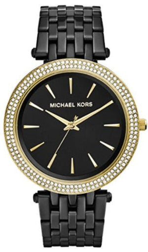 Michael Kors Darci Black Dial Black Steel Strap Watch for Women - MK3322