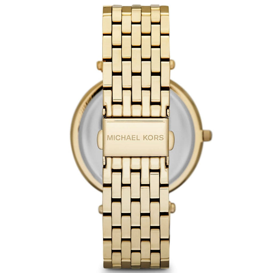 Michael Kors Darci Blue Dial Gold Steel Strap Watch for Women - MK3406