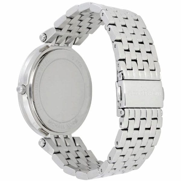 Michael Kors Darci Crystal Pink Dial Silver Stainless Steel Strap Watch for Women - MK3352
