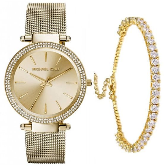 Michael Kors Darci Gold Dial Gold Mesh Bracelet Watch for Women - MK3368