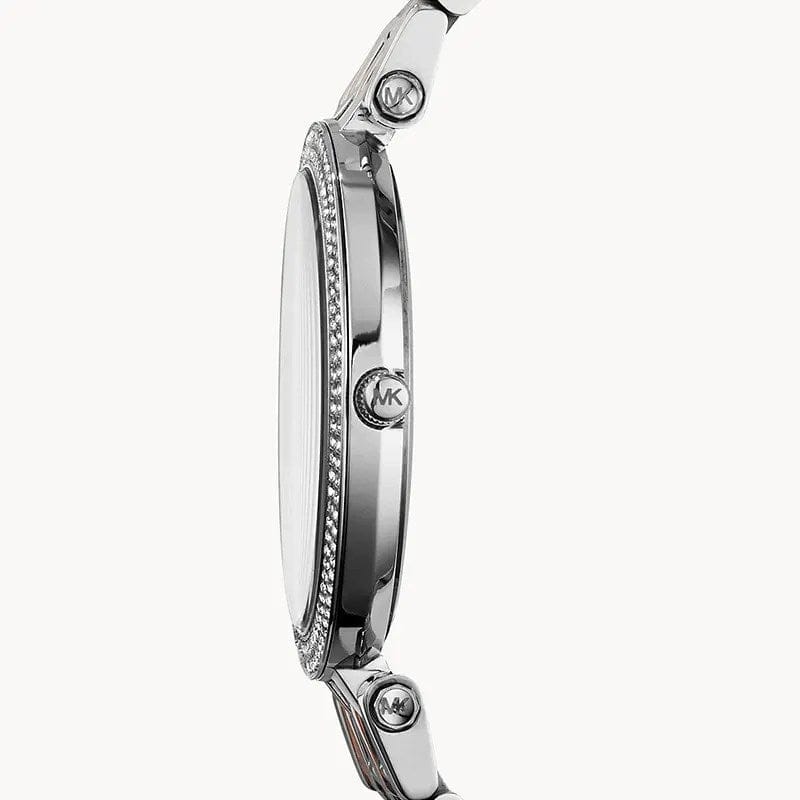 Michael Kors Darci Purple Dial Two Tone Steel Strap Watch for Women - MK3353
