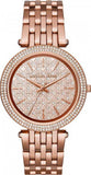 Michael Kors Darci Rose Gold Dial Steel Strap Watch for Women - MK3399