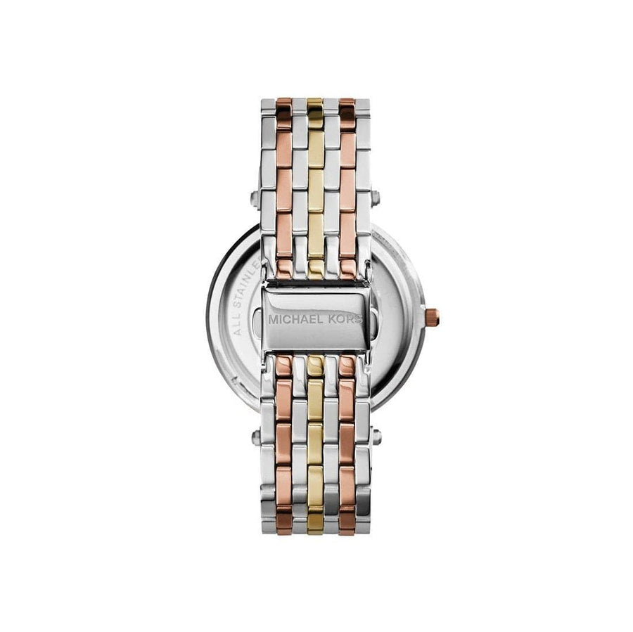 Michael Kors Darci Silver Dial Two Tone Stainless Steel Strap Watch for Women - MK3203