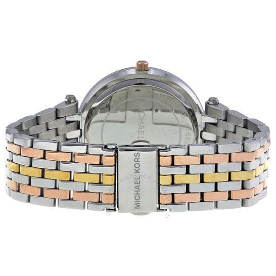 Michael Kors Darci Silver Dial Two Tone Stainless Steel Strap Watch for Women - MK3203