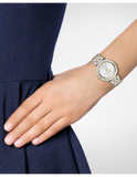 Michael Kors Darci Silver Dial Two Tone Steel Strap Watch for Women - MK3405