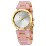 Michael Kors Delray Rose Gold Dial Pink Steel Strap Watch for Women - MK4316