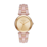 Michael Kors Delray Rose Gold Dial Pink Steel Strap Watch for Women - MK4316