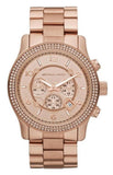 Michael Kors Dylan Rose Gold Dial Rose Gold Steel Strap Watch for Women - MK5576
