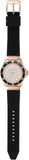 Michael Kors Everest Analog Rose Gold Dial Black Silicone Strap Watch For Women - MK7358