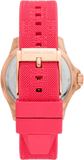 Michael Kors Everest Analog Rose Gold Dial Pink Silicone Strap Watch For Women - MK7359