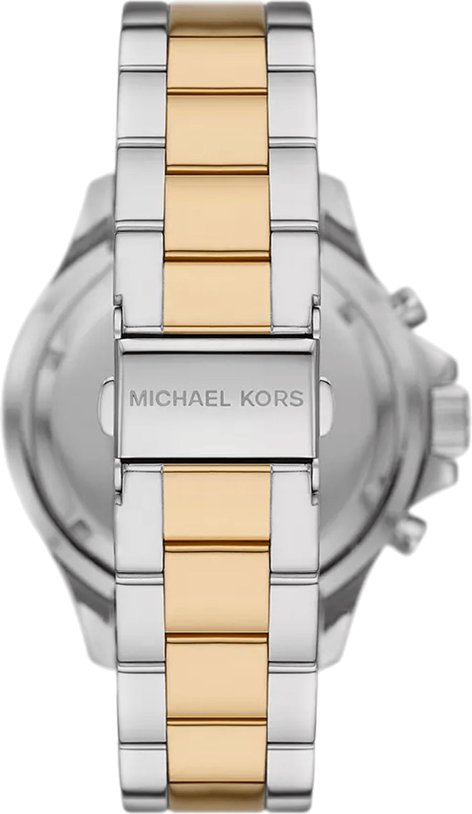 Michael Kors Everest Chronograph Black Dial Two Tone Steel Strap Watch For Women - MK7209