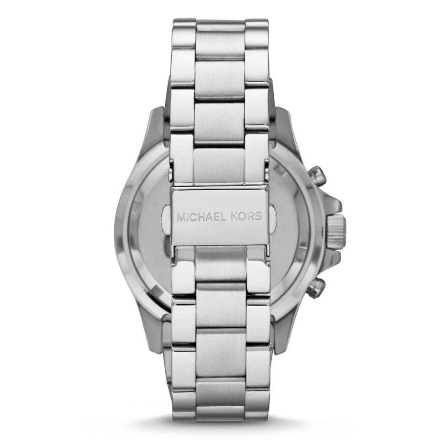 Michael Kors Everest Chronograph Gold Dial Silver Steel Strap Watch For Women - MK5870