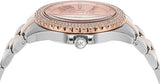 Michael Kors Everest Three Hand Rose Gold Dial Two Tone Steel Strap Watch For Women - MK7402