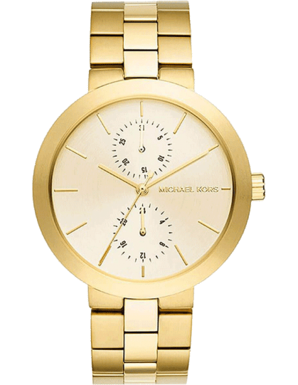 Michael Kors Garner Quartz Gold Dial Gold Steel Strap Watch For Women - MK6408
