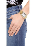 Michael Kors Emery Three-Hand Crystals Silver Dial Gold Steel Strap Watch for Women - MK4640