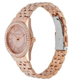 Michael Kors Harlowe Three-Hand Rose Gold Dial Rose Gold Steel Strap Watch for Women - MK4845