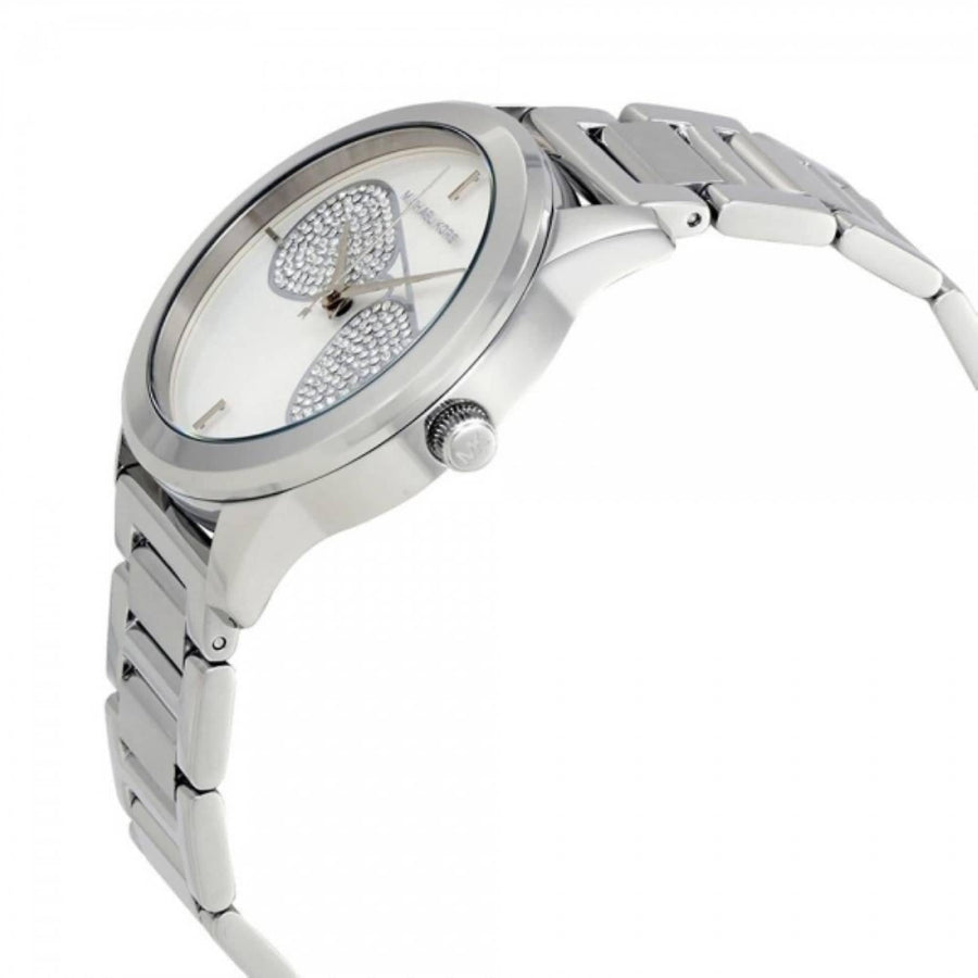 Michael Kors Harman Analog Silver Dial Silver Steel Strap Watch For Women - MK3672