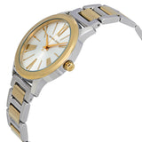 Michael Kors Hartman Quartz White Dial Two Tone Steel Strap Watch For Women - MK3521