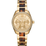 Michael Kors Janelle Chronograph Gold Dial Two Tone Steel Strap Watch For Women - MK7133