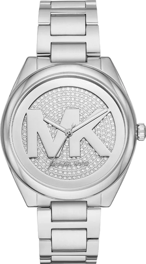 Michael Kors Janelle Quartz Silver Dial Silver Steel Strap Watch For Women - MK7311