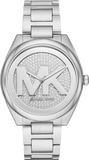 Michael Kors Janelle Quartz Silver Dial Silver Steel Strap Watch For Women - MK7311