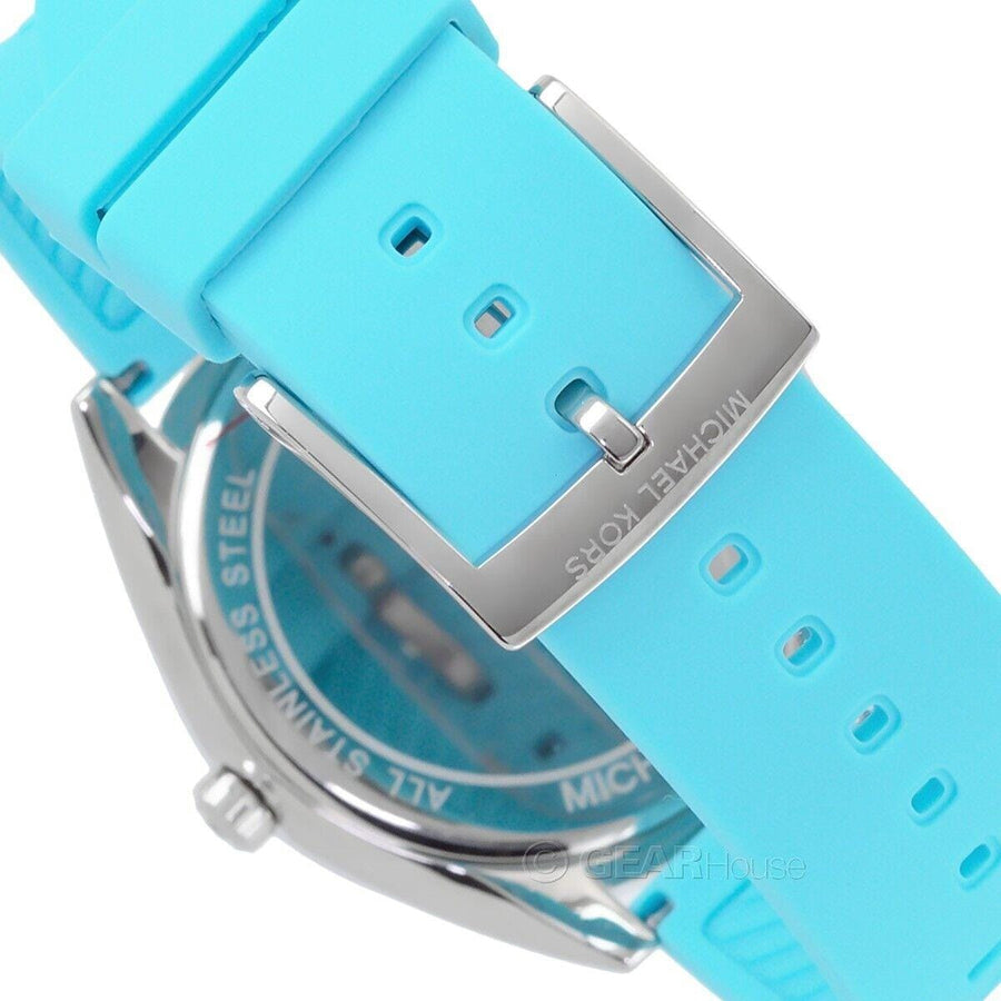 Michael Kors Janelle Quartz Blue Dial Blue Rubber Strap Watch For Women - MK7350