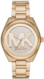 Michael Kors Janelle Quartz Gold Dial Gold Steel Strap Watch For Women - MK7088