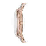 Michael Kors Janelle Three Hand Rose Gold Dial Two Tone Steel Strap Watch For Women - MK7135