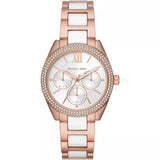 Michael Kors Janelle Multifunction Silver Dial Two Tone Steel Strap Watch For Women - MK7131