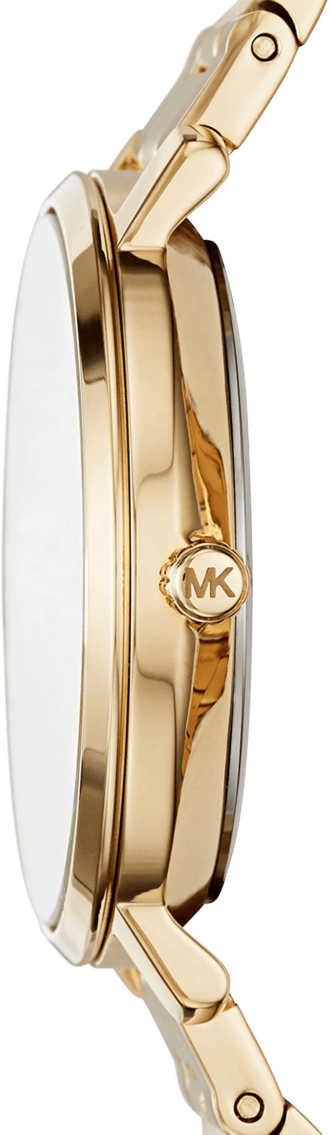 Michael Kors Jaryn Analog Quartz Gold Dial Gold Steel Strap Watch For Women - MK3500