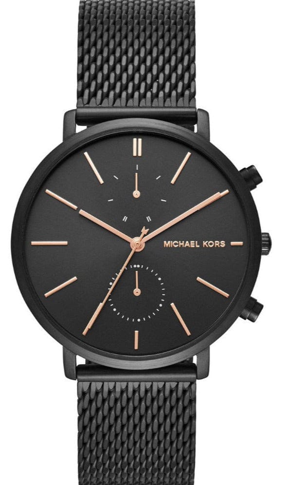 Michael Kors Jaryn Black Dial Black Stainless Steel Strap Watch for Men - MK8504